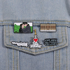 Pin de Esmalte Orgullo y Prejuicio, Broche Romántico del Sr. Darcy para Amantes de los Libros, Insignia para Mochila, Solapa, Joyería, Regalo para Lectores - Product Image 1
