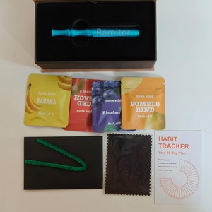 Dispositifs à air aromatisés substituts de cigarettes, inhalateurs sans fumée, bâtonnets de sevrage tabagique avec mèches en coton infusées d'huiles essentielles - Product Image 1