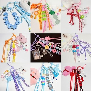 Perles acryliques en vrac, fabrication artisanale numérique, accessoires pour sac, porte-clés perlé, style Ins, alphabet anglais - Product Image 2