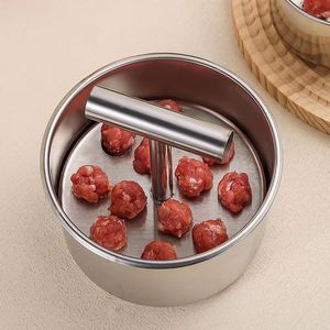 Moule à boulettes de viande en acier inoxydable à 12 trous, outil de façonnage de boulettes de viande extrudées pour la cuisine - Product Image 5