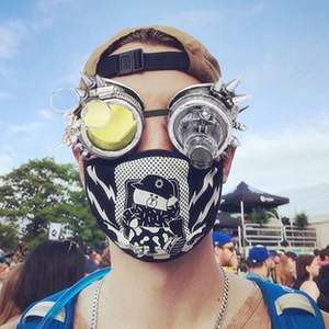 Gafas de sol LED de moda al por mayor, estilo vintage, con remaches, para cosplay, fiesta, góticas, steampunk - Product Image 2