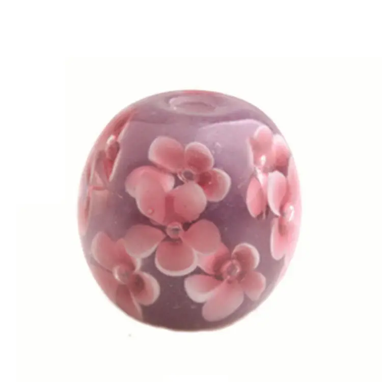 Mode DIY Perlen Glas Japanische Lampen Perlen Fünf blättrige Blumen perlen
