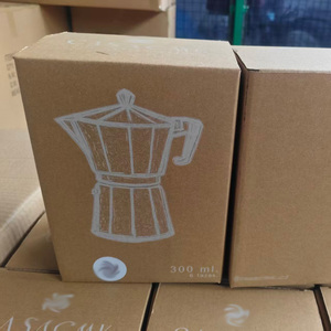 Cafetière Moka Peruaise <span class=keywords><strong>Rouge</strong></span> et Blanche pour Plaque de Cuisson, Cafetière en Aluminium pour Café Moulu, Machine à Café <span class=keywords><strong>Italienne</strong></span> pour la Préparation à Domicile - Product Image 6