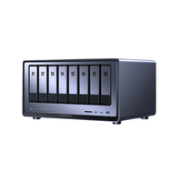 Serveur NAS UGREEN DXP8800Pro à 8 baies, double port RJ45 10G, dispositif de stockage sécurisé de niveau entreprise, stockage d'albums photo IA