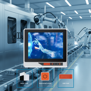 Промышленный моноблок с сенсорным экраном, поддержка ОС <span class=keywords><strong>Linux</strong></span>/Windows, передние USB-порты — Панельный ПК для промышленной автоматизации - Product Image 1