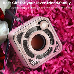 ลำโพงซับวูฟเฟอร์พกพาไร้สายแบบเสียบการ์ด โปร่งใส สำหรับสมาร์ทโฟน - Product Image 3