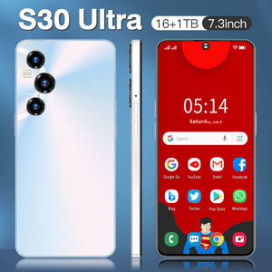 New S30 siêu 5g điện thoại 7.3 inch 16GB + 1TB <span class=keywords><strong>Android</strong></span> điện thoại thông minh <span class=keywords><strong>Android</strong></span> 12.0 điện thoại di động điện thoại thông minh - Product Image 2