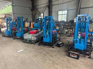 가정용 휴대용 소형 바퀴 디젤 드릴 장비 물 우물 최대 200m 깊이 필수 구성 요소 펌프 엔진 모터 기어 박스 - Product Image 5