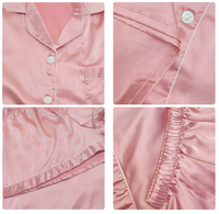 Pyjama FUNG 3034 été 80% polyester et 20% élasthanne, court, orange brûlé, pyjama de demoiselle d'honneur