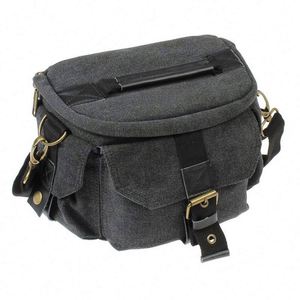 Sac à bandoulière pour appareil photo en toile imperméable, compatible DSLR, petit format, rembourré, style vintage, avec logo personnalisé, fabriqué en usine BSCI - Product Image 3
