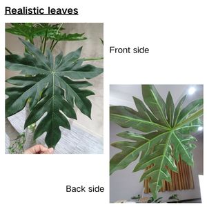 Plantes artificielles vertes PE 3m pour <span class=keywords><strong>la</strong></span> maison et le bureau Décoration en plastique Grand <span class=keywords><strong>papaye</strong></span> - Product Image 2
