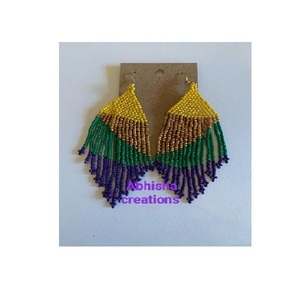 Pendientes Colgantes Hechos a Mano con Cuentas, Joyería de Cuentas de Semillas para Mujer, Estilo Bohemio, Accesorios de Moda para Fiesta - Product Image 6