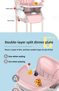 Silla de Comer Plegable y Ajustable para Bebés, de Plástico, para Verano, Soporta 250 lb, Diseño Antivuelco de Baja Altura, Multifuncional, Venta al Por Mayor - Product Image 5