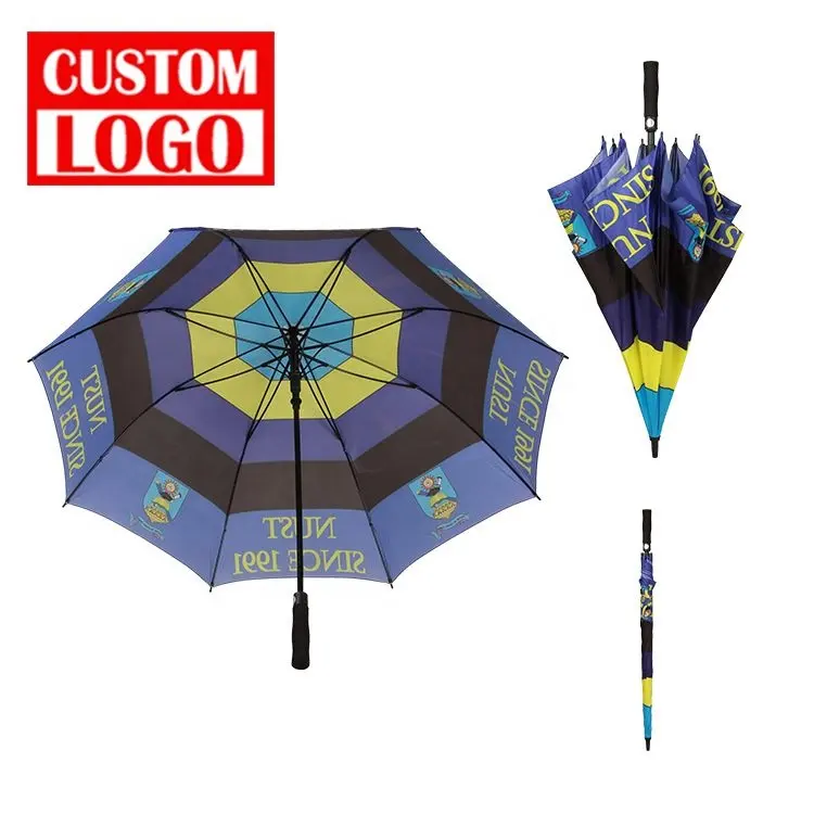 New Design Outdoor Golf Umbrella New Design Straight Golf Umbrella Vented Golf Umbrella