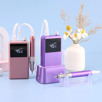 Perceuse à ongles rechargeable 2025 améliorée avec moteur sans balais en acier inoxydable, certifiée CE RoHS, 85W, 45 000 tr/min, forte puissance, durable