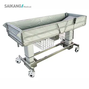 SK005-10A Hospital Furniture Luxury Hospital Convenient Automatic Electric Shower Bed For Patient
