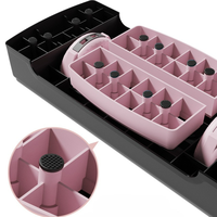 Plataforma de Step Aeróbico Multifuncional con 2 Elevaciones, Cuerdas para Entrenar el Equilibrio, Altura Ajustable, Plataforma de Ejercicio para Fitness