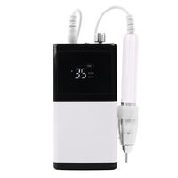 Fournitures de beauté pour ongles, outils pour ongles, perceuse à ongles 35000 tr/min, perceuse à ongles portable de bureau rechargeable sans balais, lime électrique pour salon