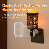 Pemanas Lilin Elektrik Vintage yang Dapat Diredupkan, Tanpa Api, Penghangat Lilin dengan Timer, Lampu Malam untuk Kantor, Kamar Mandi, Spa, Kamar Tidur, Dekorasi Rumah, Hadiah