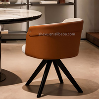 Fauteuil individuel moderne pour salon, ensemble de meubles de luxe, fauteuil en velours pivotant pour salon