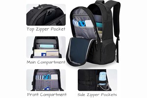 Sac à dos de skateboard imperméable de haute qualité avec porte-ordinateur portable, logo personnalisé OEM/ODM, SkiBag pour la salle de sport, sac de voyage - Product Image 2