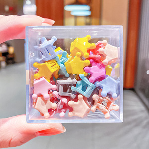 36pcs New Clear Plastic Flower Hair Acessórios Mini Sweet Style Hair Claw Clips para Meninas - Product Image 6