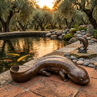 Statue de poisson Koi en bronze moulé à la cire perdue sur mesure - Sculpture aquatique sur mesure pour hôtels de luxe, jardins et galeries, sculpture en bronze