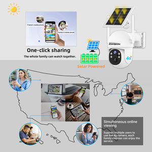 Caméra de sécurité PTZ solaire sans fil JOAREON New Tuya, alimentée par batterie, 3MP, dôme, réseau, 4G - Product Image 6