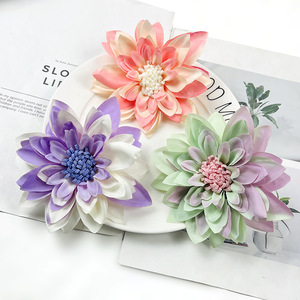 Tête de fleur de dahlia en soie, diamètre 13,5 cm, pour décorations de mariage et de maison - Product Image 2