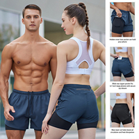 Shorts de sport unisexes décontractés pour la course à pied, taille élastique, mi-longs, respirants, séchage rapide, anti-UV, pour la gym et le basketball, vente en gros