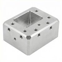 Boîtier de fraisage CNC sur mesure en aluminium et acier inoxydable avec trous taraudés, cavités, usinage de précision par électroérosion à fil, service OEM