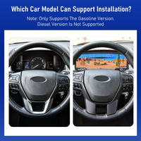 13 " Layar LCD Dashboard Digital Mobil Linux untuk Ford Everest Ranger T7 T8 2016-2021, Speedometer Virtual, Layar Upgrade