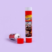 Tube vide en aluminium-plastique en forme de dentifrice, emballage de 12,7-35 mm, vente en gros, logo imprimé UV avec bouchon à vis