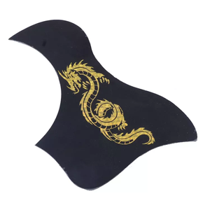 Protezione per Chitarra Acustica in Plastica Nera Stile Uccello, Adesivo Pickguard per Parti di Chitarra, Vendita all'Ingrosso - Product Image 2