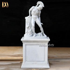 Tamaño natural antiguo dios griego figura <span class=keywords><strong>de</strong></span> mármol piedra <span class=keywords><strong>Marte</strong></span> estatua <span class=keywords><strong>escultura</strong></span> - Product Image 4