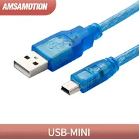 Câble USB-Mini Amsamotion à conducteur en cuivre, isolé en PVC, pour servomoteur série A5/A6, application industrielle