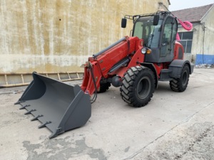 Новинка 2023, телескопический фронтальный погрузчик <span class=keywords><strong>HZM</strong></span> 825T с подъемной способностью 2 тонны, с малошумным двигателем Changchai stage 5 - Product Image 2