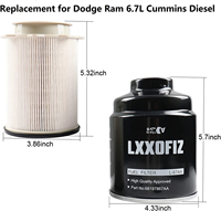 6,7L Cummins Diesel Papierfilterkassetten-Kraftstoffwasserabscheider-Kit 68197867AA 68157291AA für Ram 2500 3500 4500 5500