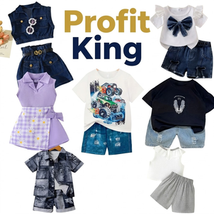 Lote al por mayor de ropa infantil casual para niños y niñas, conjuntos de verano surtidos aleatoriamente para 4 estaciones, sin marca, exceso de inventario. - Product Image 6