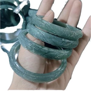 Natural High Quality Polished Phoenix <b>Jade</b> <b>Bangles</b> Real Women Emerald <b>Jade</b> Bracelets <b>Bangle</b> Charm Adult Feng Shui Portable - Product Image 1