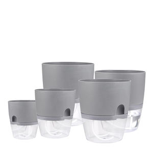 Pot de fleur moderne en plastique vitré auto-arrosant Jardinière d'intérieur automatique avec bonsaï pour <span class=keywords><strong>le</strong></span> sol du jardin - Product Image 3