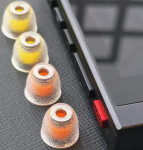 Tangzu Tang Sancai Noble embouts d'<span class=keywords><strong>oreille</strong></span> remplaçables en Silicone liquide de qualité médicale hypoallergénique écouteurs en acier inoxydable bouchons IEM - Product Image 4