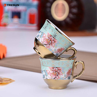 Vente en gros de coffrets cadeaux turcs chinois, coffret de thé et de café arabe éthiopien de luxe, porcelaine résistante au micro-ondes et au lave-vaisselle