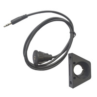 Câble d'extension AUX étanche dc3.5 mm montage encastré à RCA unique pour voiture