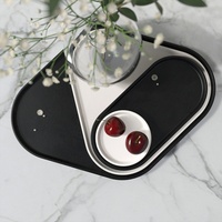 Moule en silicone Early Riser pour emboîtement et empilage de plateaux multi-tailles ; pour assiettes à dessert DIY, sous-verres et moules en résine/plâtre.