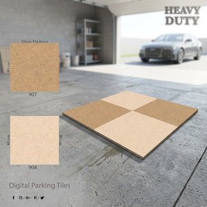 Vistaar Brand 12mm 400x400mm Digital Porcelain Parking Tiles Premium Grade Outdoor Ceramic Flooring 16x16 - Product Image 1
