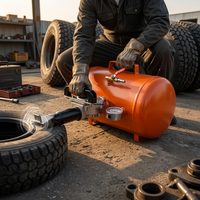 Compresseur d'air numérique professionnel à charge rapide de 5 gallons en métal pour le montage des pneus, idéal pour camions, SUV, garages et ateliers de réparation automobile