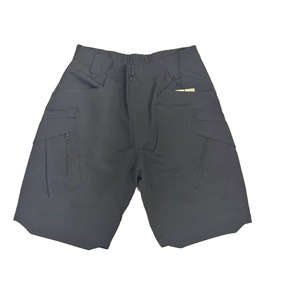 Pantalones cortos de lona elásticos informales de verano para hombre, secado rápido, multibolsillo, gimnasio, exterior, secado rápido, multibolsillo, cremallera, patrón lavado, carga - Product Image 3