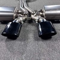 Système d'échappement Catback à soupapes en titane pour Porsche Cayenne E3 Turbo GT - Finition naturelle avec embouts centraux
