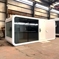Cabane Apple Premium de 26 m², maison préfabriquée modulaire avec cuisine, prête pour le glamping